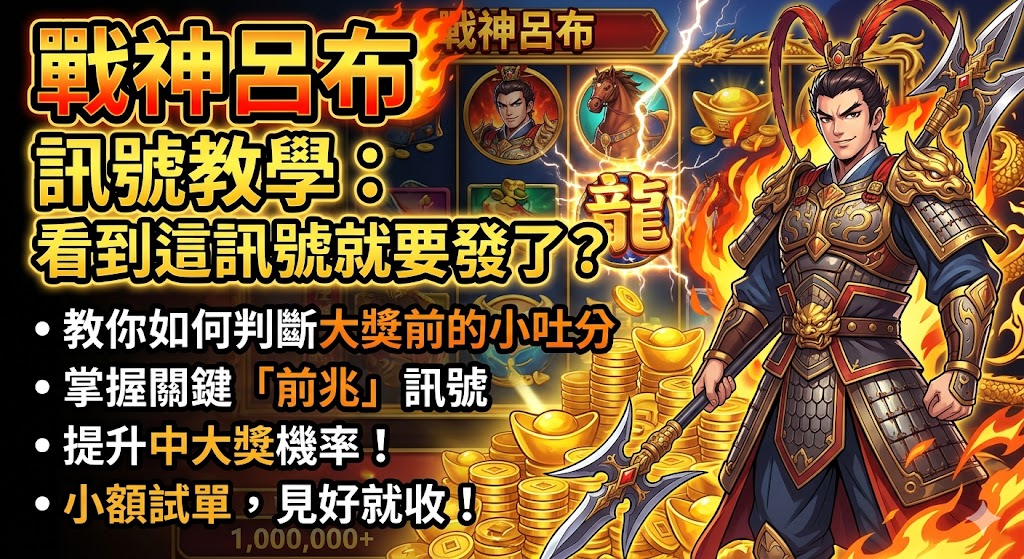 戰神呂布訊號教學：看到這訊號就要發了？教你如何判斷大獎前的小吐分