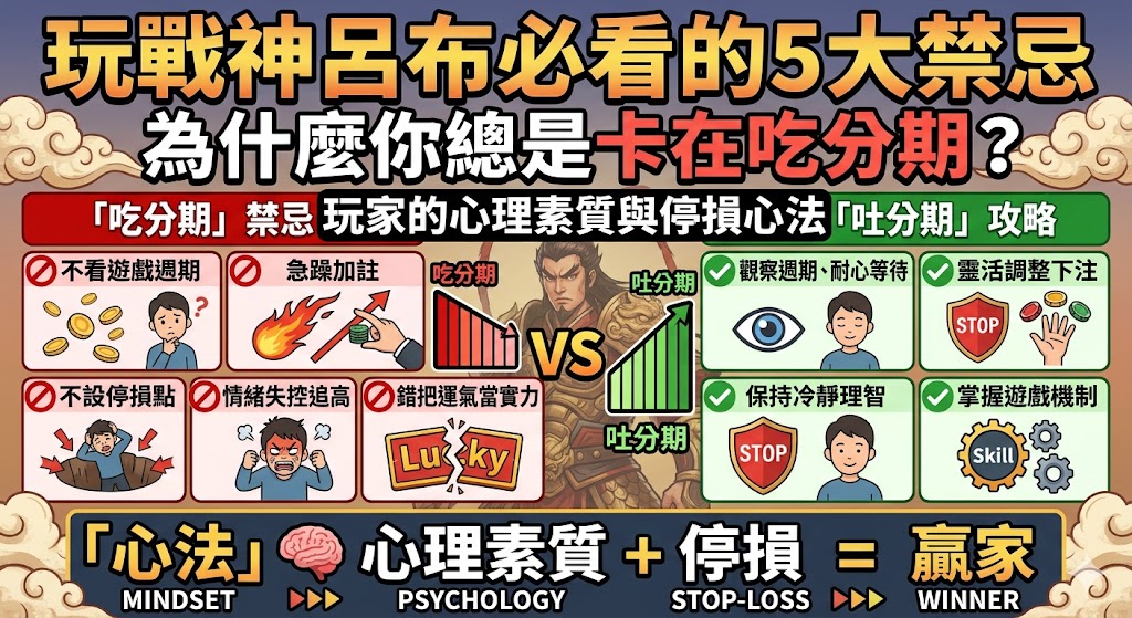玩戰神呂布必看的5大禁忌：為什麼你總是卡在吃分期？玩家的心理素質與停損心法